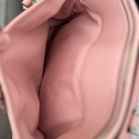 Coach Pink Leather Satchel with Removable Strap - Picture 9 of 10